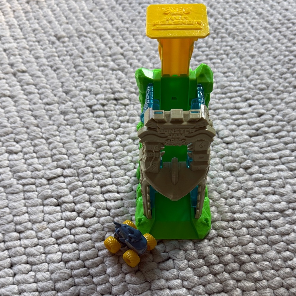 Monster Jam Green and Yellow Kids Toy with Blue Accents